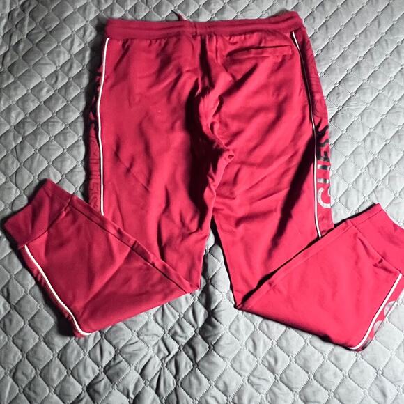 GUESS Los Angeles Jogger Sweatpants Men’s Large Red Logo Track Pants - Picture 6 of 6